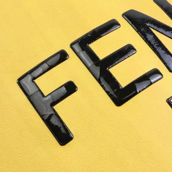 Authenticity guaranteed FENDI Shoulder Bag Tote Bag Yellow/Black - Picture 7 of 12